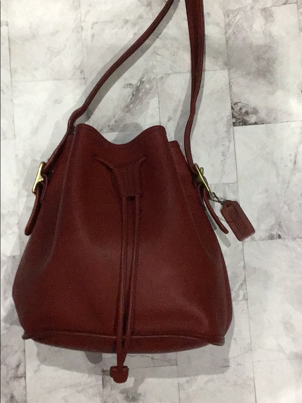 Vintage Coach Lula In Red With Hangtag